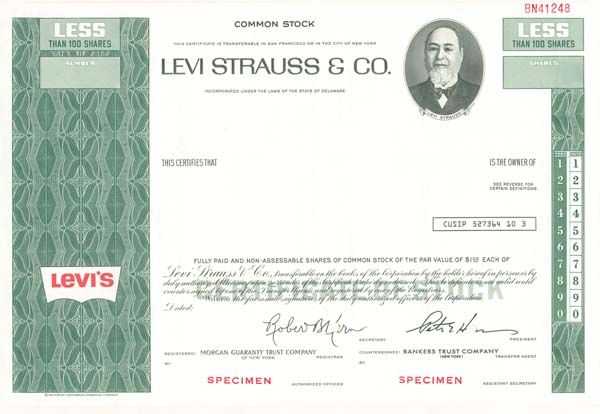 Levi Strauss and Co